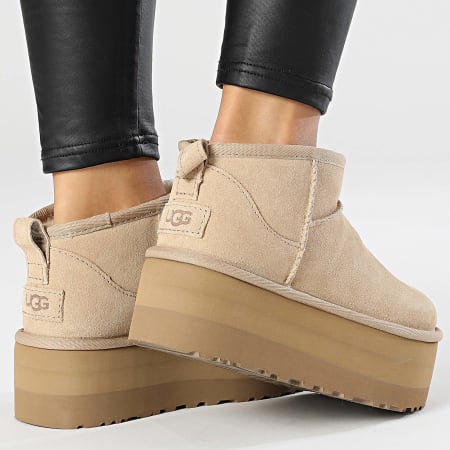 UGG - Laarzen Vrouwen Klassiek Ultra Mini Plateform 1135092 Zand