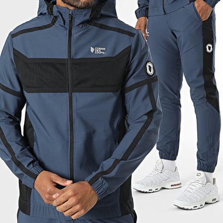 Comme Des Loups - Ensemble De Survetement Octogone Bleu Marine Noir