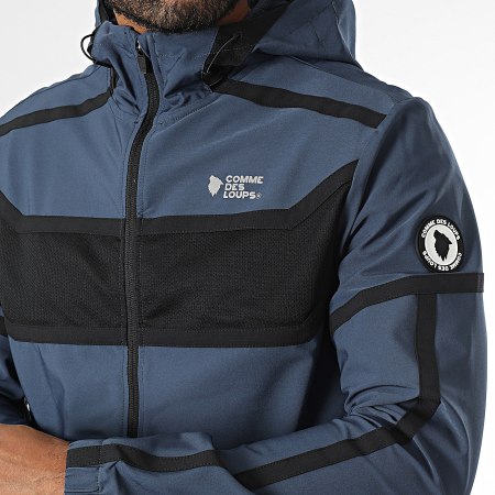 Comme Des Loups - Ensemble De Survetement Octogone Bleu Marine Noir