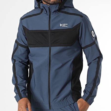 Comme Des Loups - Ensemble De Survetement Octogone Bleu Marine Noir