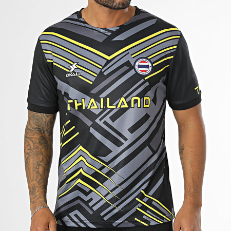 Maillot De Foot Thailande Noir Gris