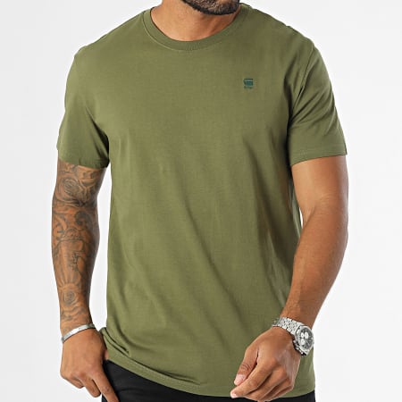 G-Star - Camiseta D16411-336 Verde caqui