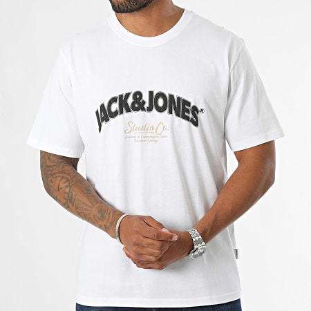 Jack And Jones - Set di 2 magliette Bronx bianche e nere