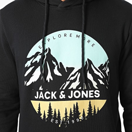 Jack And Jones - Peak Hoody Zwart