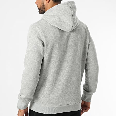 JJREBEL - Sweat Capuche Rebel Logo Gris Chiné