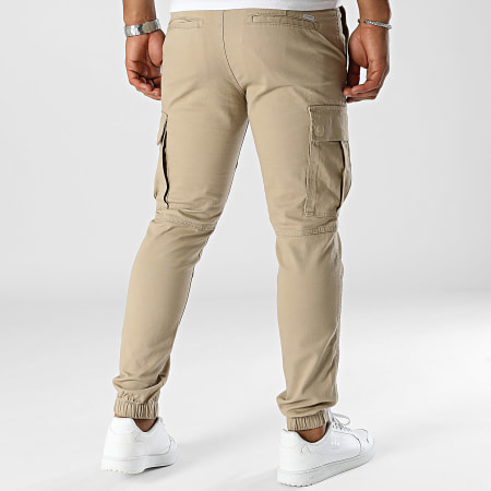 JJREBEL - Pantalones Cargo Michael Beige