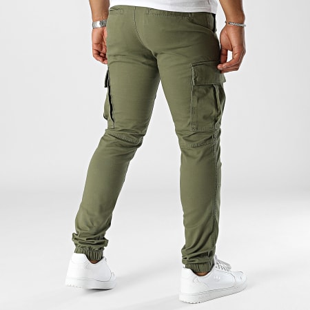 JJREBEL - Michael Kaki Groene Cargo Broek