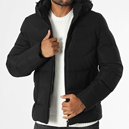 Kymaxx - Chaqueta negra con capucha