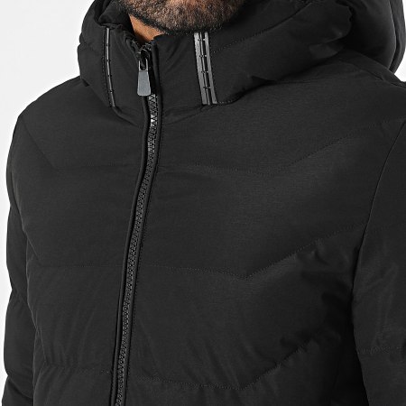 Kymaxx - Chaqueta negra con capucha