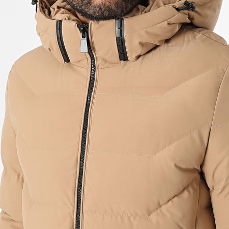 Kymaxx - Beige jack met capuchon