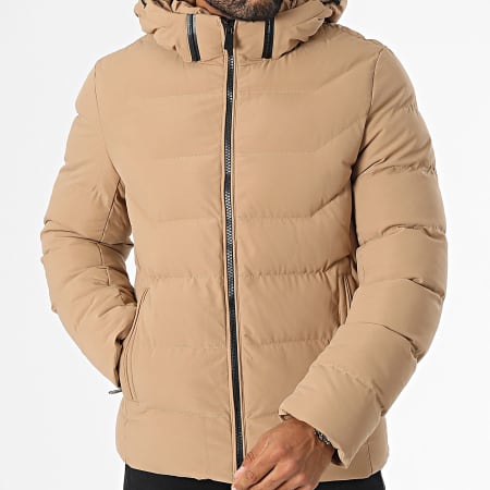 Kymaxx - Beige jack met capuchon