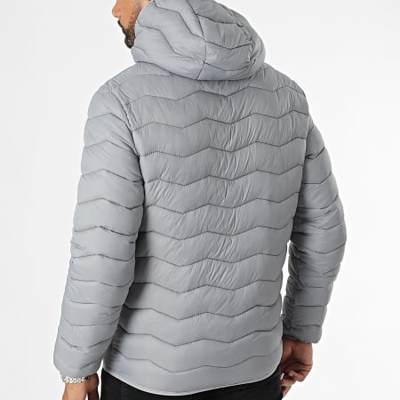 Kymaxx - Chaqueta gris con capucha