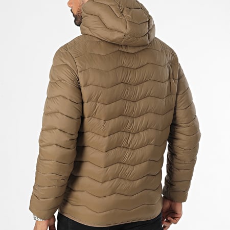 Kymaxx - Chaqueta marrón con capucha