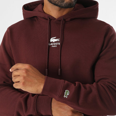 Lacoste - Krokodillen Logo Hoody Bordeaux