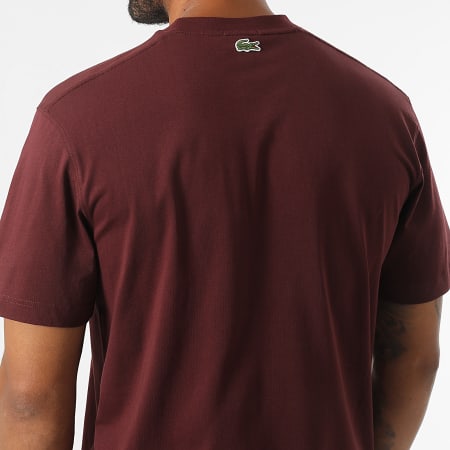 Lacoste - Camiseta Logo Cocodrilo Burdeos