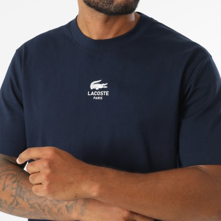 Lacoste - Marineblauw T-shirt met krokodillenlogo