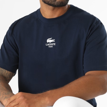 Lacoste - Marineblauw T-shirt met krokodillenlogo