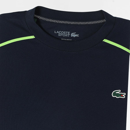 Lacoste - Tee Shirt Regular Fit Crocodile Logo Ultra Dry Blu Navy