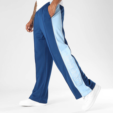 Lacoste Pantalon Jogging A Bandes Logo Brodé Crocodile Bleu