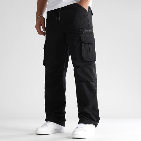 LBO - 0536 Pantaloni cargo rilassati nero