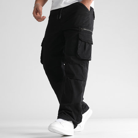 LBO - 0536 Pantaloni cargo rilassati nero