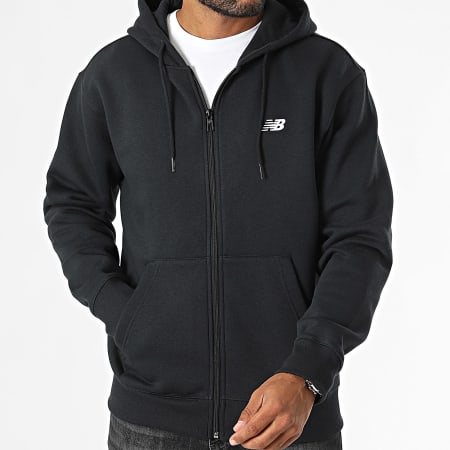 New Balance - MJ41502 Zip Hoodie Zwart