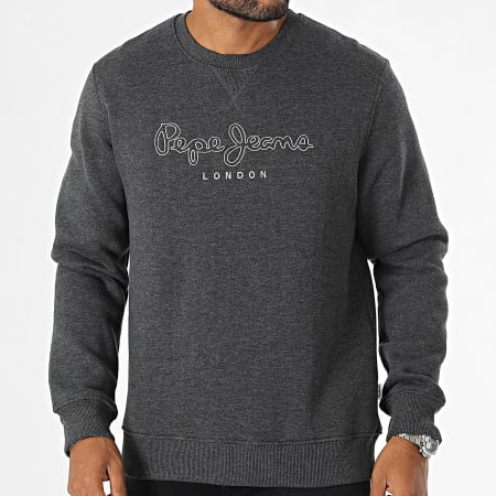 Pepe Jeans - Sweat Crewneck New Nouvel PM582719 Gris Anthracite Chiné