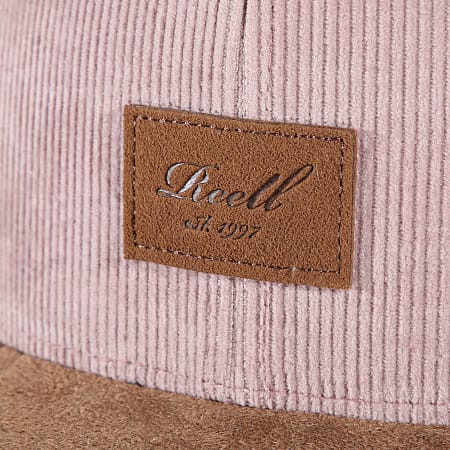 Reell Jeans - Cappello a scatto in camoscio rosa cammello