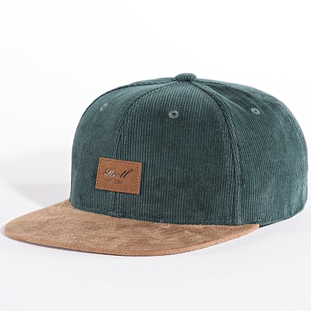 Reell Jeans - Cappello snapback Svezia Verde scuro Cammello