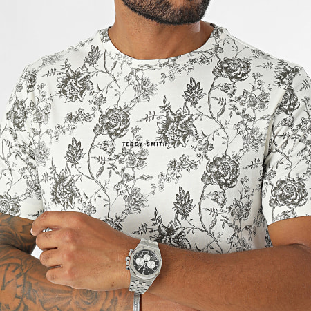 Teddy Smith - T-shirt Antone 11016797D Beige Bloemen