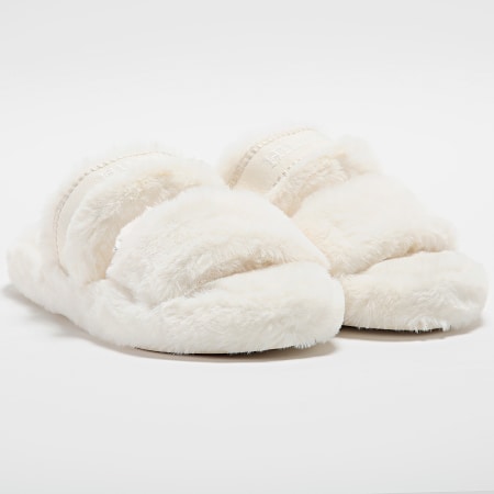 Tommy Hilfiger - Pantuflas de mujer Fur Basics Slipper 8343 Beige