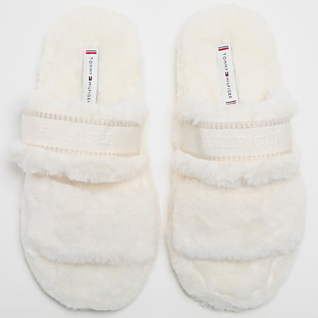 Tommy Hilfiger - Pantofole da donna Fur Basics Slipper 8343 Beige