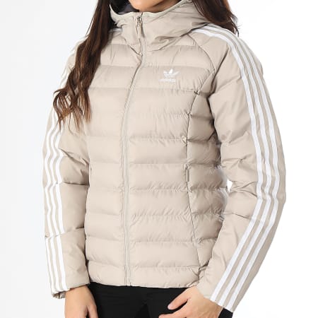 Adidas Originals - Doudoune Capuche Femme IW5850 Beige