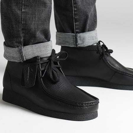 Clarks - Wallabee Evo Black Leather shoes - Ryses