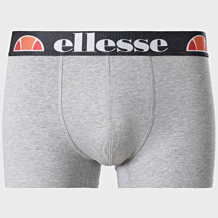 Ellesse - Set di 3 boxer SBMA2207 Bianco Grigio Heather Nero