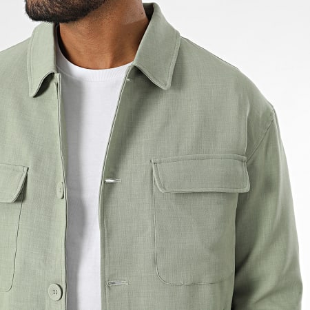 Frilivin - Conjunto de chaqueta y pantalón verde caqui claro