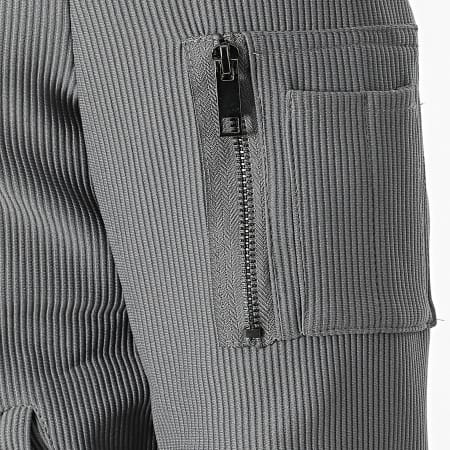 Frilivin - Conjunto de chaqueta y pantalón gris