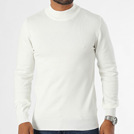 Frilivin - Witte Trechterhals Sweater