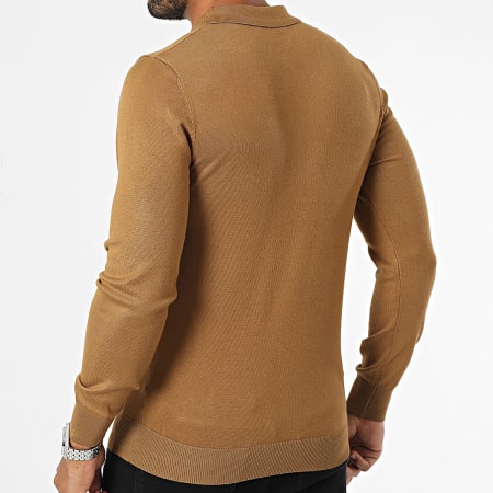 Frilivin - Camel Poloshirt Lange Mouw