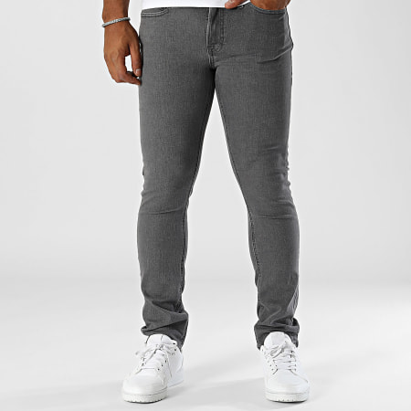 JJREBEL - Luke Slim Jeans Gris