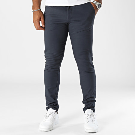 JJREBEL - Michael Slim Chino Broek Marineblauw