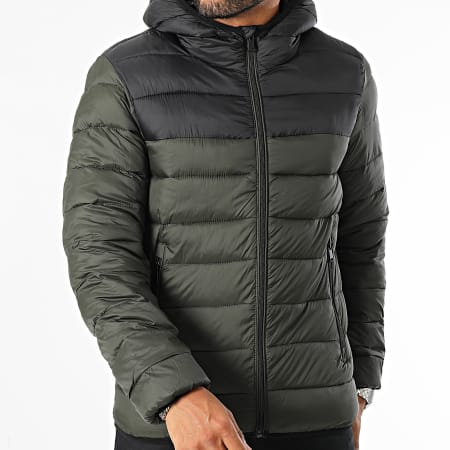 Kymaxx - Donker Khaki Groen Zwart Hooded Jacket