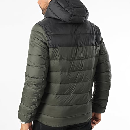 Kymaxx - Donker Khaki Groen Zwart Hooded Jacket