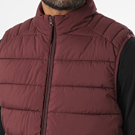 Kymaxx - Cappotto senza maniche Bordeaux