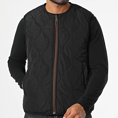 Kymaxx - Veste Réversible Sans Manches 5288 Marron Noir