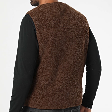 Kymaxx - Veste Réversible Sans Manches 5288 Marron Noir