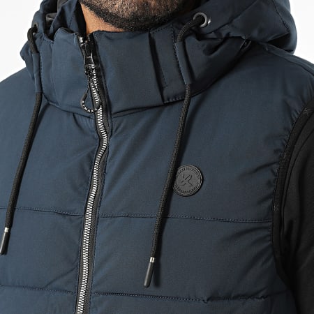 Kymaxx - Cappotto senza maniche Navy