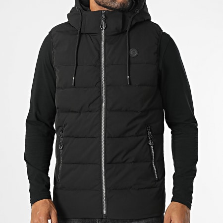 Kymaxx - 268 Abrigo sin mangas Negro