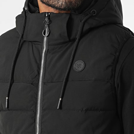 Kymaxx - 268 Abrigo sin mangas Negro