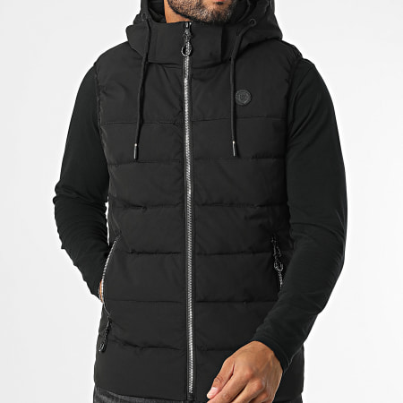 Kymaxx - 268 Abrigo sin mangas Negro